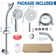 7.5" Rotatable Dual Shower Head with Handheld Combo, Adjustable Slide Bar