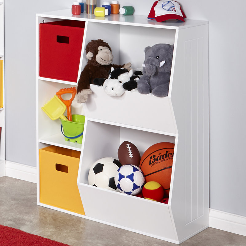 Blue Elephant Toy Organiser, White