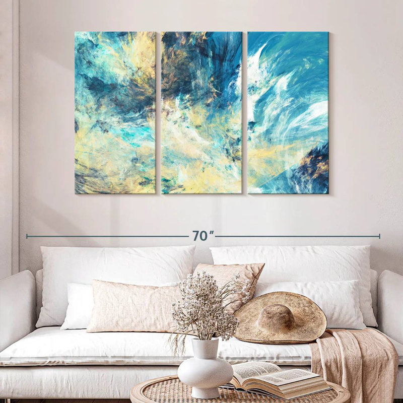 Avery Frosty Dynamic Abstract, 32" H x 50" W