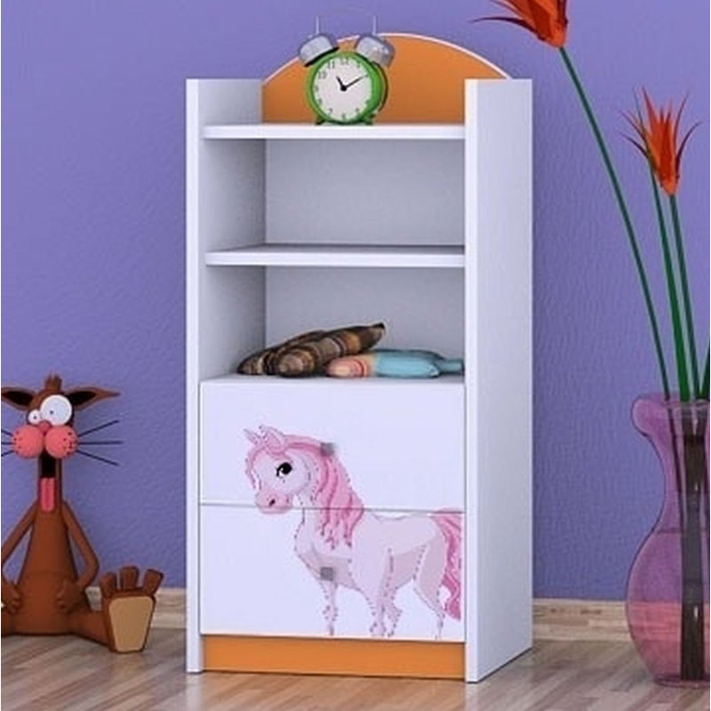 Karen 96cm H X 45cm W Animals Kids Cube, Orange