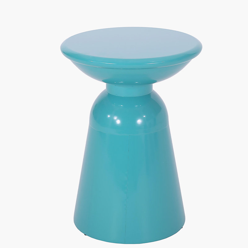 Table d'appoint d'extérieur en métal, Sarcelle