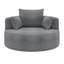 Fauteuil d'appoint pivotant avec 3 coussins amovibles-115839030