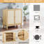 Armoire en rotin avec rangement
