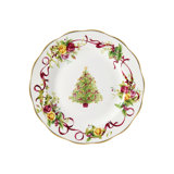 Old Country Roses Christmas Tree Dinner Plate 10.5"