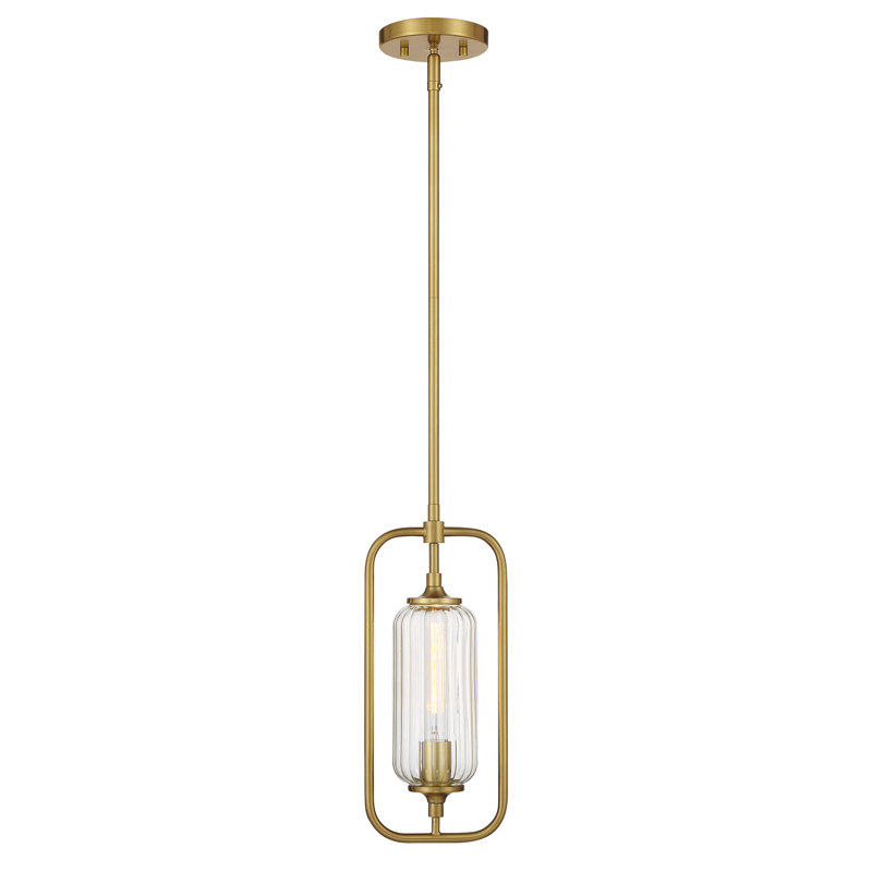Holton 1-Light Mini-Pendant in Brass, Brass