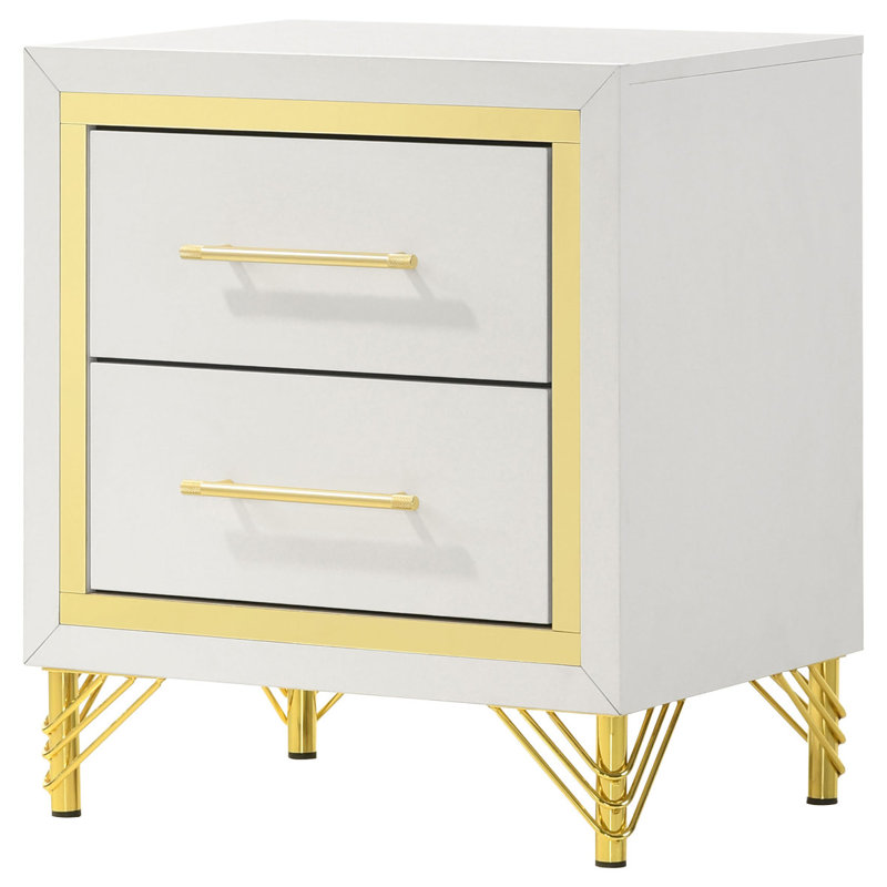 Chesney 2-Drawer Nightstand Bedside Table