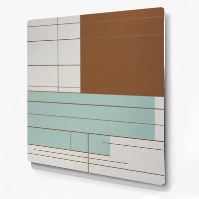 Minimalisme 63, art mural gris en métal