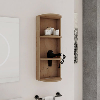 12" Bathroom Wall-Mounted Storage Rack, Float Mounting Design,(Kd-Packing)
