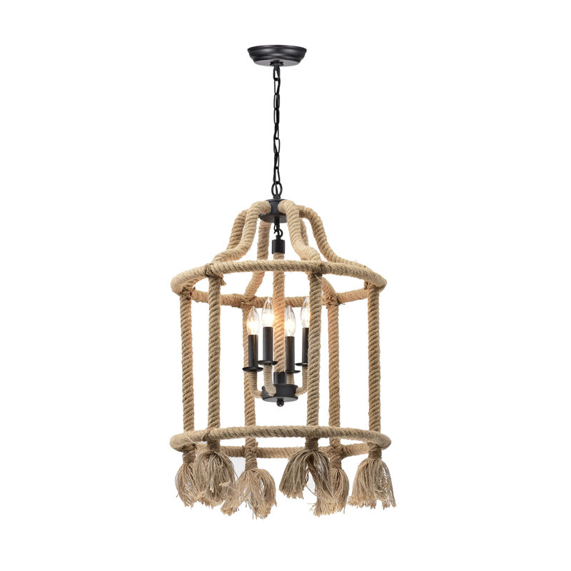 Lustre cylindrique 3 lumières lanterne Ruyle