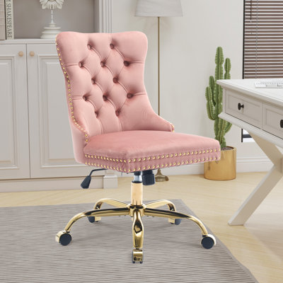 Velvet Tufted Office Chair