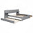 Queen Size Upholstered Platform Bed with Reading Lights | Storage Drawers, Trundle & Shelves Included, Gray-2075785158