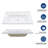32"x20" White Rectangular Single Vanity Top(Sink Only)