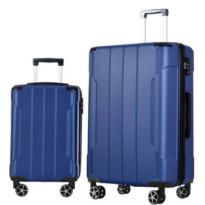 Hardshell ABS Luggage Sets 2 Piece Suitcase Set Expandable with TSA Lock Spinner Wheels
