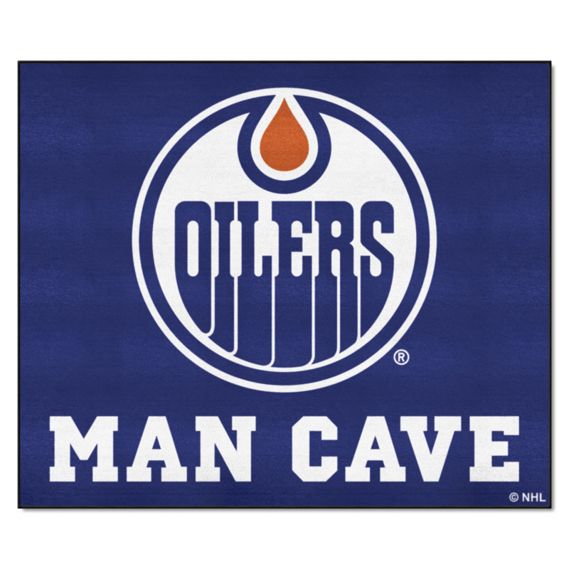 NHL Indoor Rug, Edmonton Oilers, Rectangle 5' x 6'