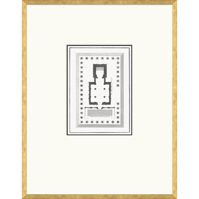 Plan d'étage - Impression encadrée sur papier (B)