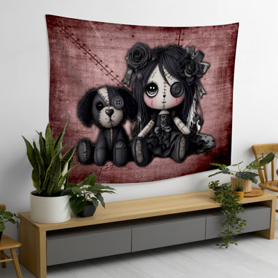 Tapisserie rouge Little Little Stitch Ups
