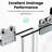 Semi- Shower Door, 44"-48"W X 72"H, 1/4" Tempered Glass, , Moderate Handle Size Bathroom Partition Smooth Opening And Closing