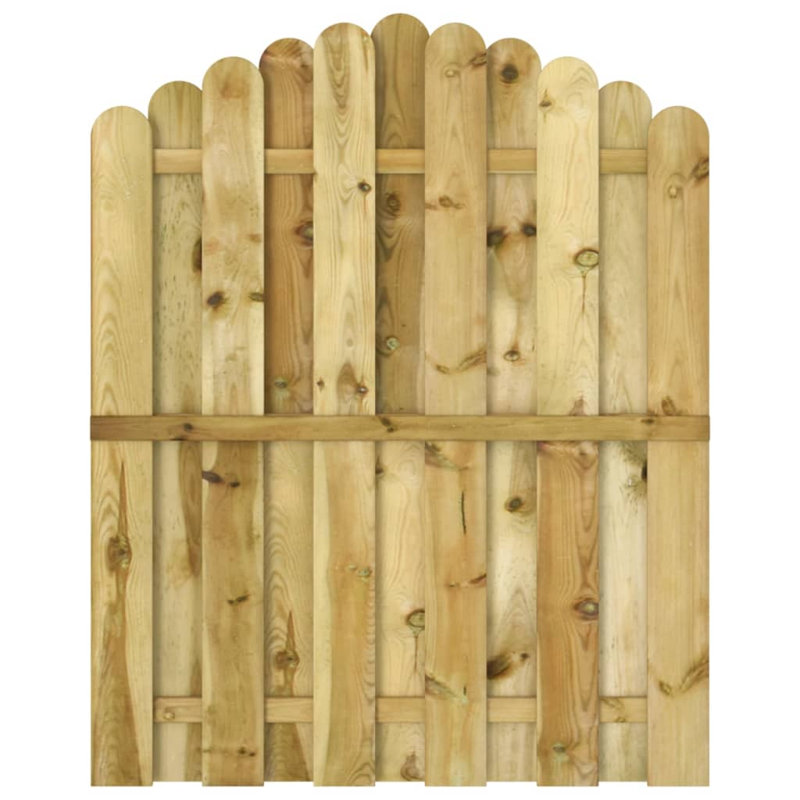 Meinhard 125cm H x 100cm W Green Wood Gate