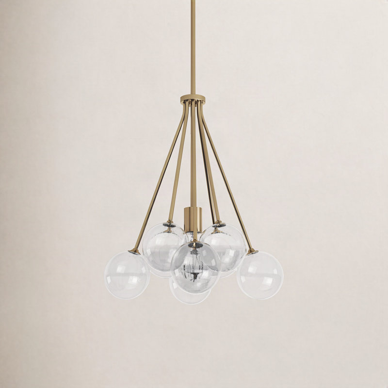 Logan 1 - Light Cluster Pendant, Satin Bronze