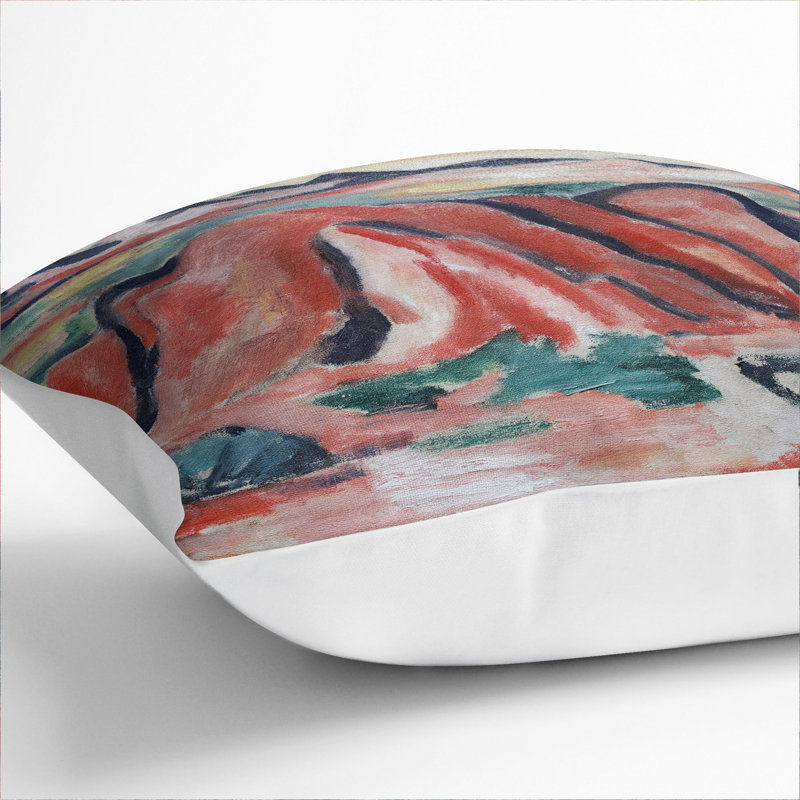New Mexico By Marsden Hartley Square Throw Cushion, White, 40cm H x 40cm W x 15cm D