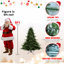 Arbre de Noël pleine forme 5 pi avec 1129 pointes - aiguilles mixtes en PE / PVC, base large pour grands espaces, structure à charnières, support en métal pour un soutien solide-922185736-922185743