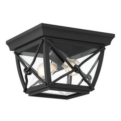 Plafonnier encastré géométrique 2 lumières 10 po Braymer
