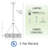 Aiava 3 - Light Steel Dimmable Drum Chandelier