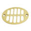 Couvercle de drain de grille de douche rond en laiton avec couronne-101228455