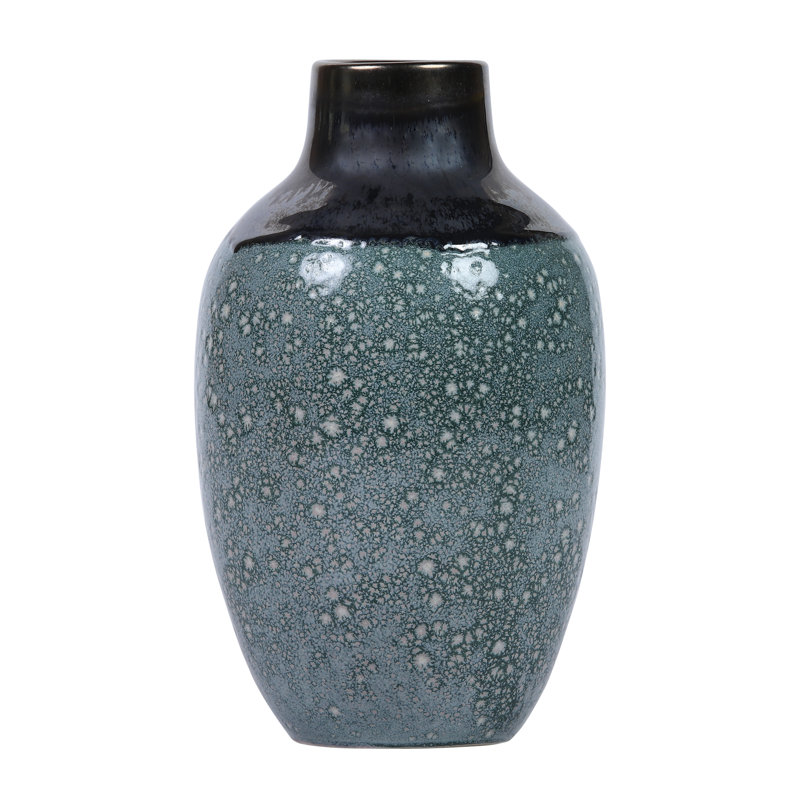 Vase Clayton - émaillé bleu