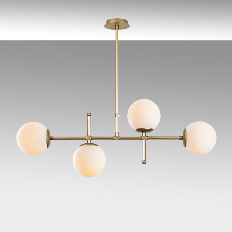 Hamilton 4 - Light Sputnik Chandelier, White