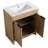 Freestanding Bathroom Cabinet With Sink. 30" Width. Ceramic. 2 Soft-Close Doors. Plywood. Modern Vanity For Bathroom. White Ceramic Sink Included. Made Of Imitative Oak Finish-1043448735-1043448707