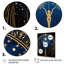 Bleu et or, portail d'astrologie - astrologie, art mural-743200990-743200934
