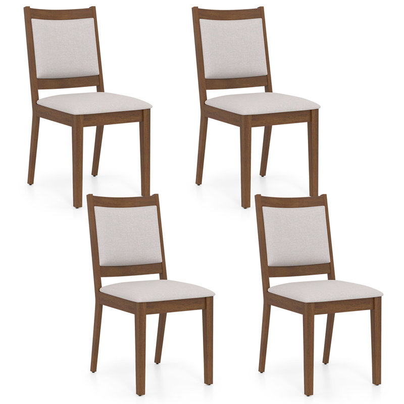  Chaise de salle à manger rembourrée avec dossier et siège rembourrés Modern, 4