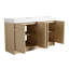 Meuble-lavabo double 60 po avec lavabo en résine