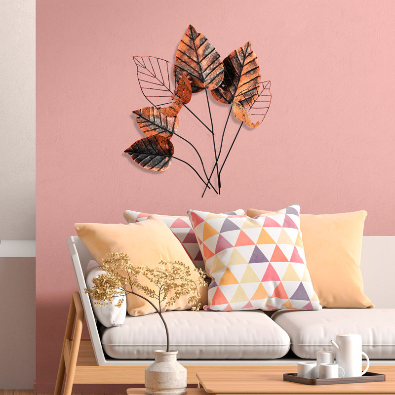 Handmade Decorative Metal Wall Accessory, 28.7 x 29.9 x 1.6 inches | 100% Metal, Unique Hand-Painted Design | Perfect for Living Room, Bedroom & Office Decor, Adds Character & Style to Any Space