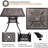 Asherah 4 - Person Patio Dining Set with Square Table , Cushions Included