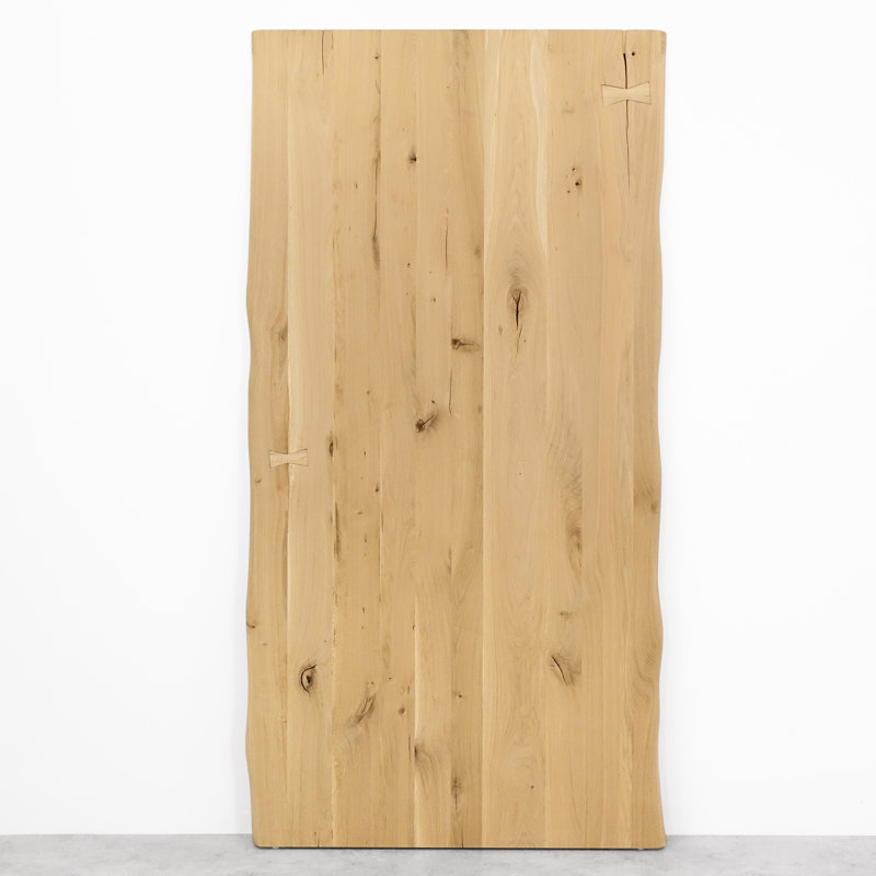 Solid Oak Barn Door With Invisible Sliding Hardware, Untreated Wood