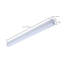 Bande lumineuse DEL connectable 2 pieds 20 watts 27K / 30K / 35K / 40K / 50K CCT finition blanche 120 Volt