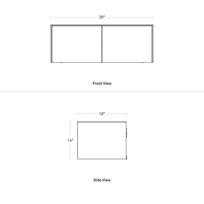 Armoire 2 portes Wonder Wall 2.0, Noyer