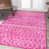 Rose fuchsia / ivoire
