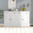 Kitchen Sideboard Storage Buffet Cabinet With 2 Drawers & 4 Doors Adjustable Shelves For Dining Room, Living Room-2137447421