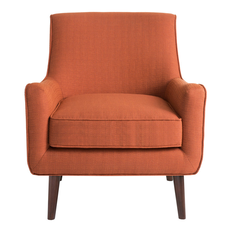 Chaise d'appoint Mid-Century, Orange brûlé