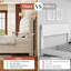 Jamileth King Upholstered Sleigh Bed with Tall Button-Tufted Headboard and Nailhead Trim, Cream-1098163230-1098163216