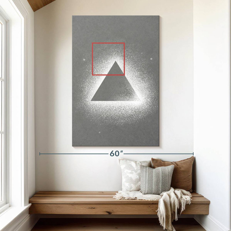 Avery - abstrait géométrique créatif, H 51 po x l 34 po