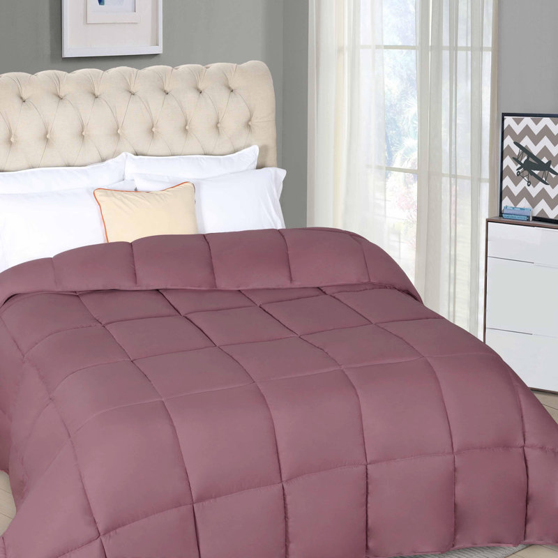 Édredon en duvet synthétique toutes saisons Grand Down - moelleux et hypoallergénique, Édredon simple, Marine