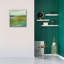 Toile épique Graffiti «Turquoise and Gold 1» par Lesley Birch, 26 po x 26 po-276843015