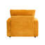 Fauteuil en velours côtelé avec porte-gobelet - 39 pouces pour appartement. Dossier haut, support à eau, assemblage confortable de 39 po facile à assembler-121117449