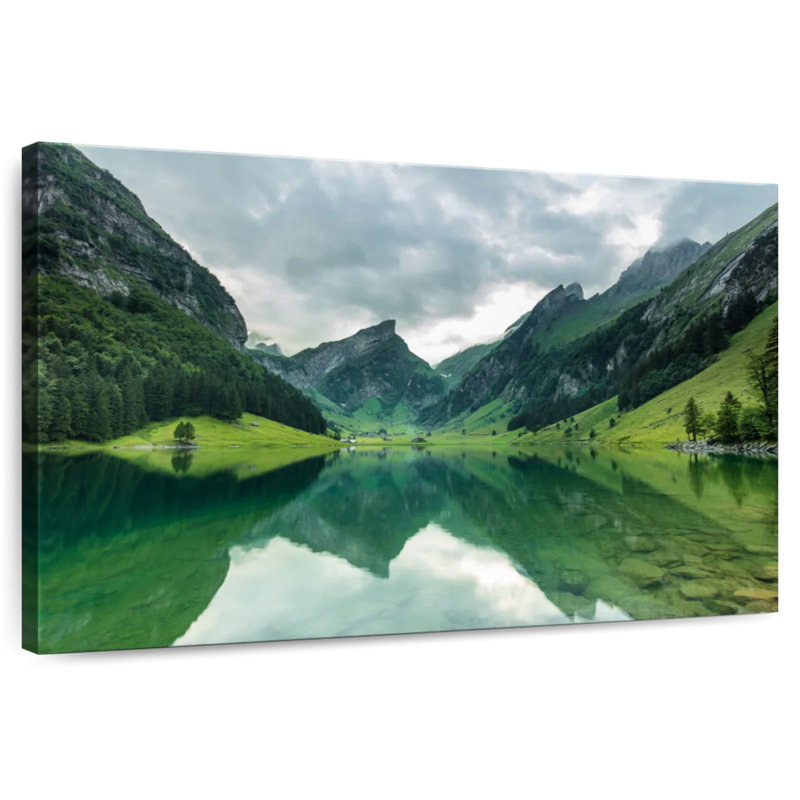 Alvord Seealpsee Mountain Reflections, H 26 po x l 39 po