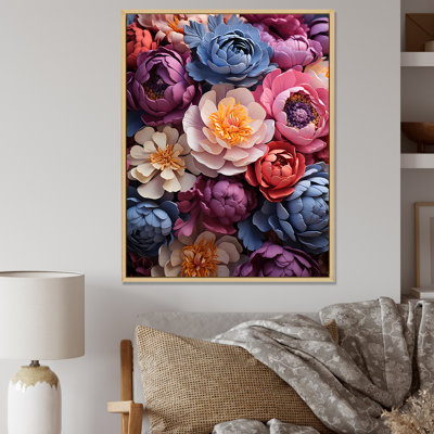 " Beautiful Colorful Peonies Come Alive II "