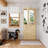 Qucik Assemble Jamb, Not Prehung, Unfinished Dutch Door, 1 Lite Half Clear Glass Split Single Door Slab With Latch and hardware kit-109024326